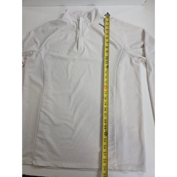 UNRL Interlock Quarter Zip White Golf Athleisure Large - Picture 4 of 7